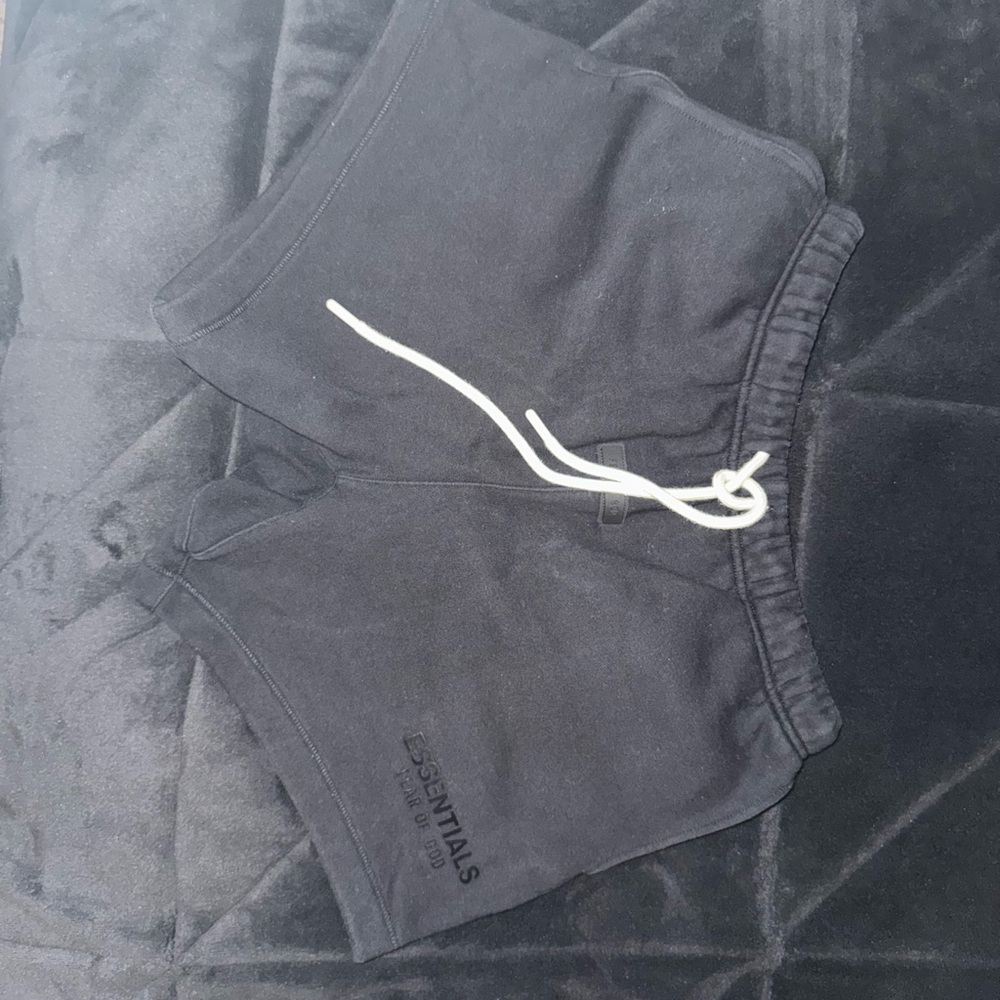 Essentials Black Men's Shorts